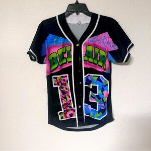 90’s themed button up shirt.